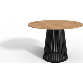 Jídelní stůl Moderní kulatý stůl Vivo 110 cm bílý do obývacího pokoje a jídelny