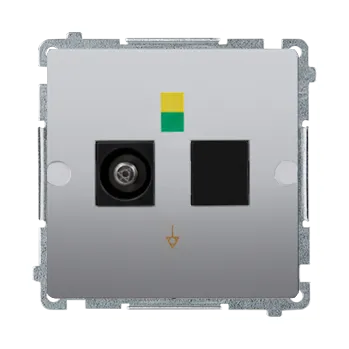 Elektrická zásuvka Zásuvka ekvipotenciální 1 násobná, Simon Basic BMGEK1.01/21, ocel