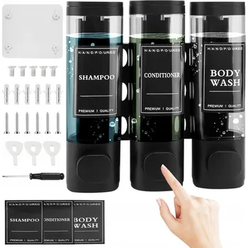 Dávkovač mýdla Bezdotykový nástěnný dávkovač mýdla Bedee 300 ml černý