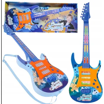 Hudební nástroj pro děti Elektrická Čtyřstrunná Kytara pro Děti Světelné Efekty Popruh Skladby