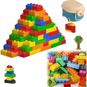 ostatní stavebnice Velké stavební stavebnice s krabicí, 73 stavebnice + 2 základové desky. Vysoká kvalita.