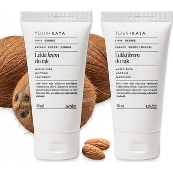 Péče o ruce Lehký Krém na Ruce Kokos Mandle Hydratační Sada 2x50ml Your KAYA
