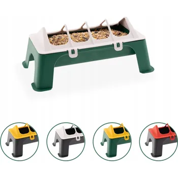 Koryto pro kuřata, slepice 30 cm, zeleno/žluté