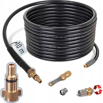 Příslušenství pro vysokotlaký čistič HADICE 10m PRO ČIŠTĚNÍ KANALIZACE A TRUBEK PRO NILFISK C D E P STIHL RE Husqvarna