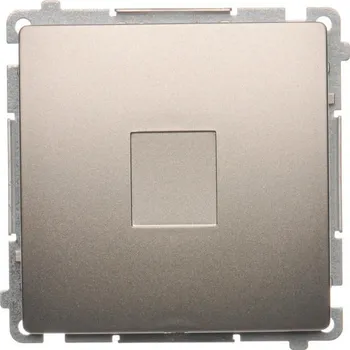 vypínač Kryt zaslepovací s kovovým třmenem, Simon Basic BMPS.01/29, saténová