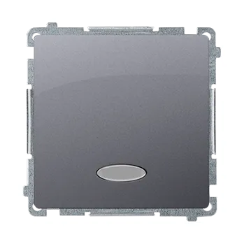 vypínač Vypínač křížový, s orientačním LED podsvětlením, bez piktogramu, řazení 7So, 10 A, Simon Basic BMW7L.01/X/21