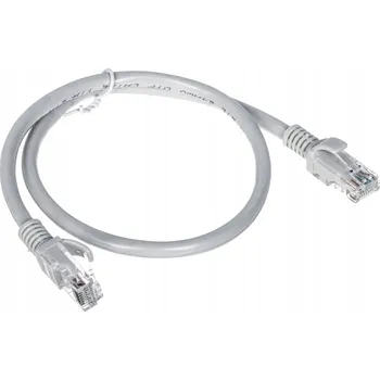 Síťový kabel Patchcord Delta U/UTP 5e RJ45 / RJ45 0,5 m šedý