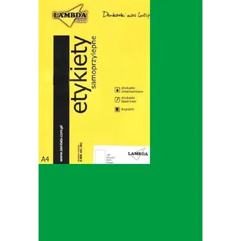 Speciální papír Icpc Samolepicí etikety A4 ZELENÉ 100 ks