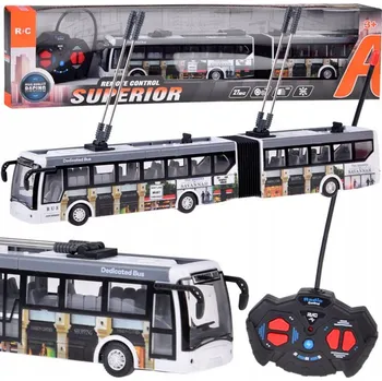 RC model auta Dálkově ovládaný trolejbus na dálkové ovládání, 36 cm, městský autobus RC0673