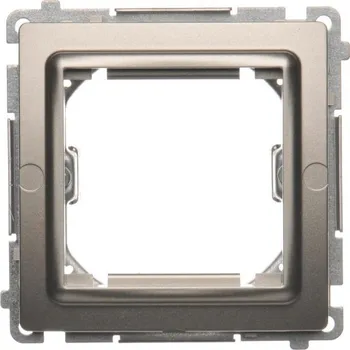 vypínač Adaptér přechodový pro zařízení standardu 45 x 45 mm, Simon Basic BMA45M/29, saténová