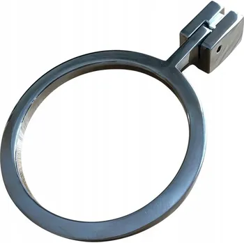 Obraz Nábytková úchytka klepadlo stříbrný chrom 7,2 x 4,5 x 1 cm