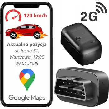 Lokátor GPS GSM LOKÁTOR DO OBD ZÁSUVKY PRO VOZIDLA AUTA BEZ PŘEDPLATNÉHO
