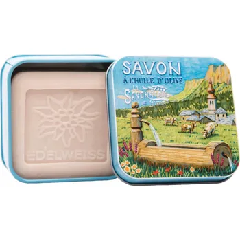 Koupelová kosmetika Marseillské mýdlo La Savonnerie de Nyons protěž alpská BOX krávy ' 100g