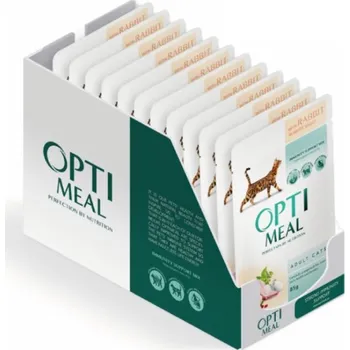 Krmivo pro kočku Optimeal mokré krmivo pro králíky 1,124 kg