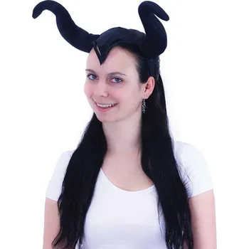 Karnevalový doplněk KARNEVAL Rohy černé pro dospělé (karnevalový doplněk)