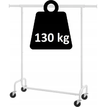 Věšák Stojanový věšák kovový Expan bílý