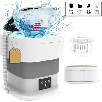 Praní a péče o prádlo MINI TURISTICKÁ PRAČKA SKLÁDACÍ PLNĚ AUTOMATICKÁ PŘENOSNÁ