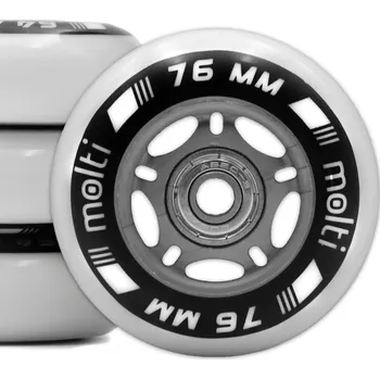 Příslušenství pro in-line Kolečka Molti pro kolečkové brusle 76 mm 82A 4 ks