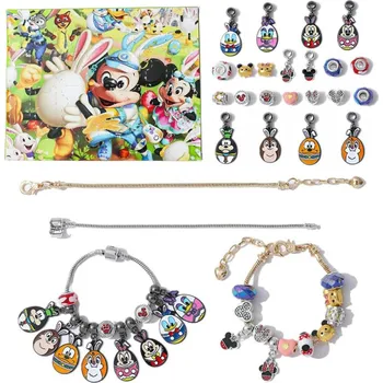 Kalendář Adventní kalendář Mickey Mouse náramky a přívěsky 24 ks