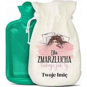 Termofor Gumová Termofor Velká Ohřívací Láhev Zelená v Obalu Pro Zimomřivé