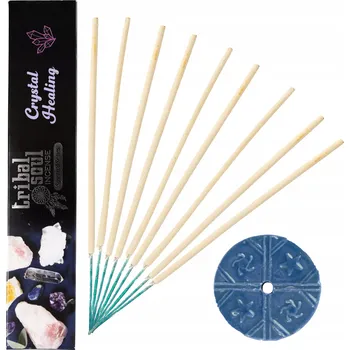 Čajovna TYČINKOVÉ VONNÉ TYČINKY TRIBAL SOUL CRYSTAL HEALING 15g duchovní série + podložka