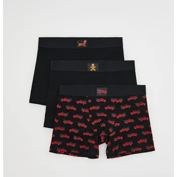 Reserved - Sada 3 vánočních boxerek - černý - 073ES-99X - 073ES-99X-XL