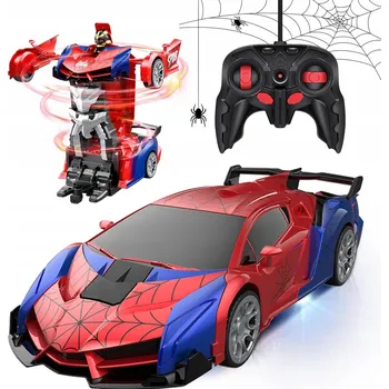 RC model auta 2v1 AUTO NA DÁLKOVÉ OVLÁDÁNÍ Spiderman AUTO 2,4 GHZ