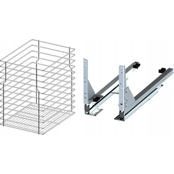 Cargo koš do spodní skříňky 30 cm 300 Šedý 1 ks s tlumením dovírání REJS plný výsuv