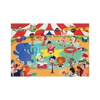 Puzzle Clementoni 104dílné Puzzle Supercolor 104 Maxi Puzzle Bláznivý cirkus