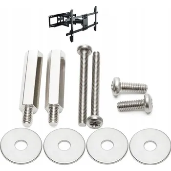 Bezpečnostní kamera Šrouby, distanční podložky a upevnění pro nástěnný držák televizoru Bravia KDL-50W829B