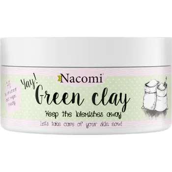 Pleťová maska Nacomi Zelený jíl na obličej 65g čisticí maska pro mastnou pleť