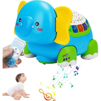 Hračka pro nejmenší Interaktivní hračka – slon na lezení (s hudbou)