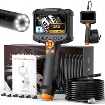 INSPEKČNÍ KAMERA ENDOSKOP 5M FULL HD LCD IPS pro KONTROLU TRUBEK a MOTORŮ