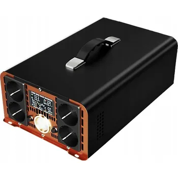 Měnič napětí HOULI Power Inverter měnič napětí z 24V na 230V, 5000W/10000W, čistá sin.