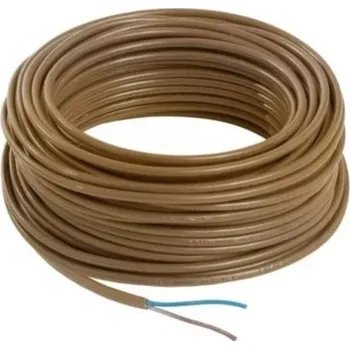 elektrický kabel KABEL OMY ZLATÝ PRO ZÁVĚSNÉ LAMPY STYLU PAVOUK 2x0,75mm2 LOFT