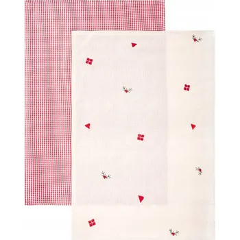 Utěrka Sada kuchyňských utěrek PRESENTIA s kostkovaným vzorem 2 ks 45x65 cm HOMLA