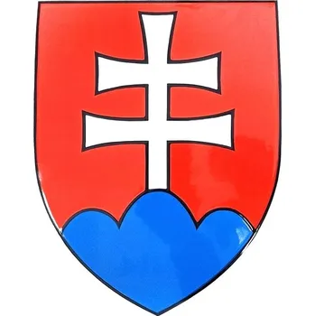 Samolepicí dekorace na vozidlo Amicar Samolepící státní logo Slovenské republiky 50×43 mm, 3D efekt