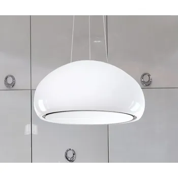 Digestoř OSTROVNÍ KUCHYŇSKÝ ODSAVAČ PAR NAD OSTROV, ZAVĚŠENÝ NA LANKÁCH NORTBERG CERAMIC BÍLÝ + DÁLKOVÉ OVLÁDÁNÍ