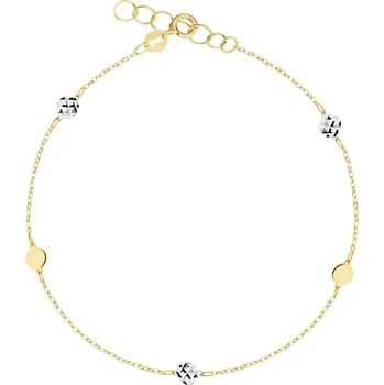 Náramek Zlatý náramek - kroužky - AP542-2367