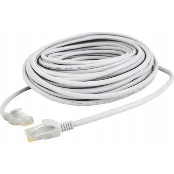 Síťový kabel Patchcord Iso Trade U/UTP 5e RJ45 / RJ45 20 m šedý