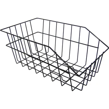 košík na kolo Koš Force drátěný na zadní nosič velký černý