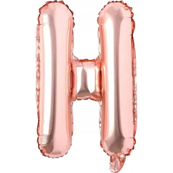 Balónek DEKORACE BALÓNEK FÓLIOVÝ PÍSMENO H RŮŽOVÝ 40cm NAROZENINY OSLAVA OZDOBA