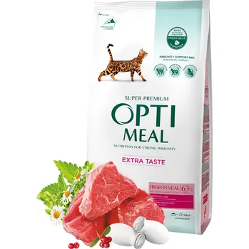 Krmivo pro kočku Optimeal suché krmivo pro telecí maso 1,5 kg
