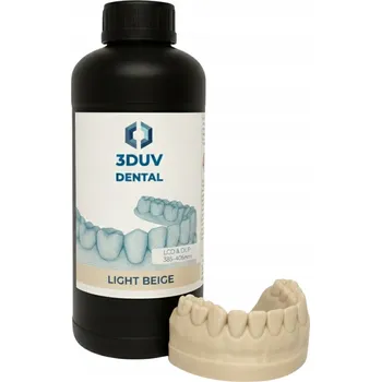 Elektrický zubní kartáček UV pryskyřice pro zubní lékařství 3DUV Dental Light Beige 1 kg 1 l pro 3D tiskárnu