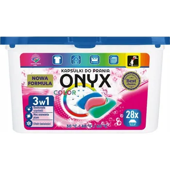 Prací prostředek Prací Kapsle Onyx Color 28 kusů