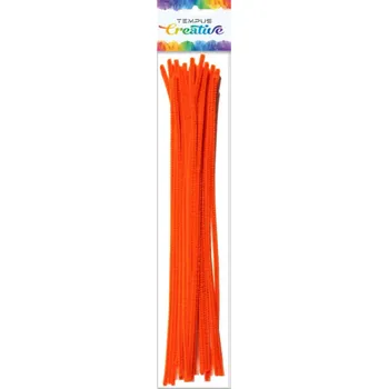 plyšák Plyšový drát 30 cm - oranžový - 20 ks