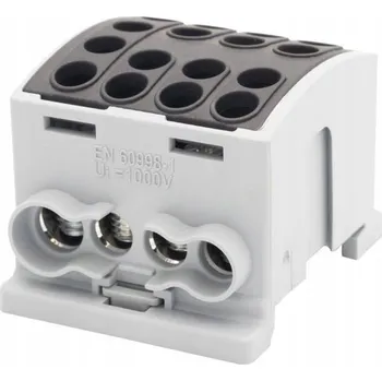 Svorka HLK 125A-4 (1x35, 3x25 / 1x35, 3x25) Al/Cu - černá, F2.0380, F-ELEKTRO