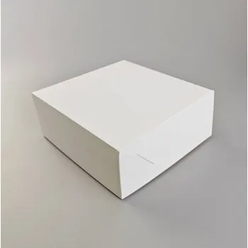 Jednorázové nádobí Dortisimo Dortová krabice JOY bílá nepromastitelná (30 x 30 x 10,5 cm)