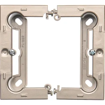 vypínač Krabice instalační nástěnná 1 násobná, skládaná, určena k rámečkům Basic Standard, Simon Basic PSC/29, saténová