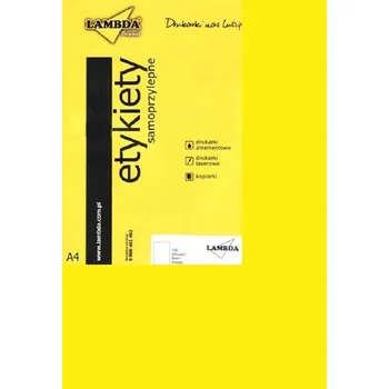 Speciální papír Icpc Samolepicí etikety A4 ŽLUTÉ FLUO 100 ks